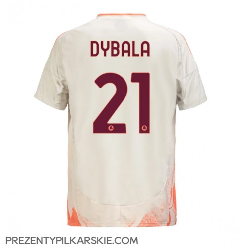 Stroje piłkarskie AS Roma Paulo Dybala #21 Koszulka Wyjazdowej 2024-25 Krótki Rękaw